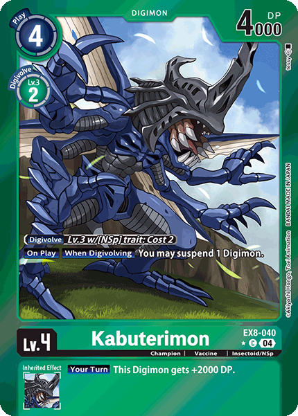 Kabuterimon EX8-040 - C Limited Foil EX08 Chain of Liberation