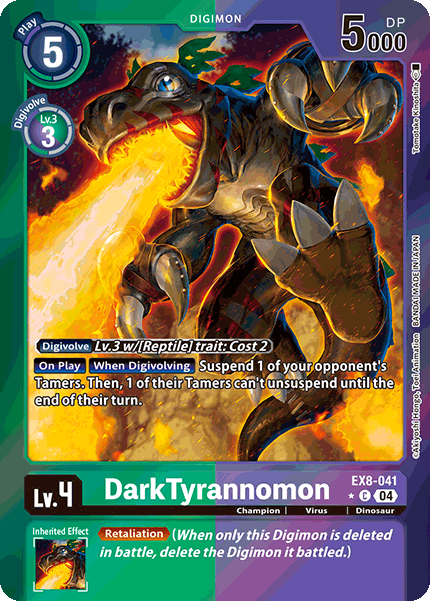 DarkTyrannomon EX8-041 - C Limited Foil EX08 Chain of Liberation