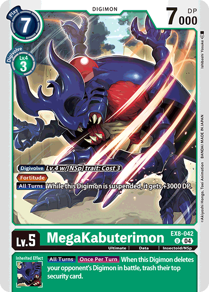 MegaKabuterimon EX8-042 - Uncommon EX08 Chains of Liberation