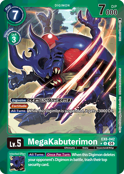 MegaKabuterimon EX8-042 - UC Limited Foil EX08 Chain of Liberation