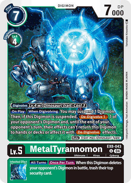 MetalTyrannomon EX8-043 - Uncommon EX08 Chains of Liberation