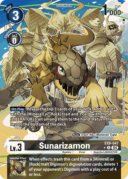 [ALTERNATE ART] Sunarizamon EX8-047 - R EX08 Chains of Liberation