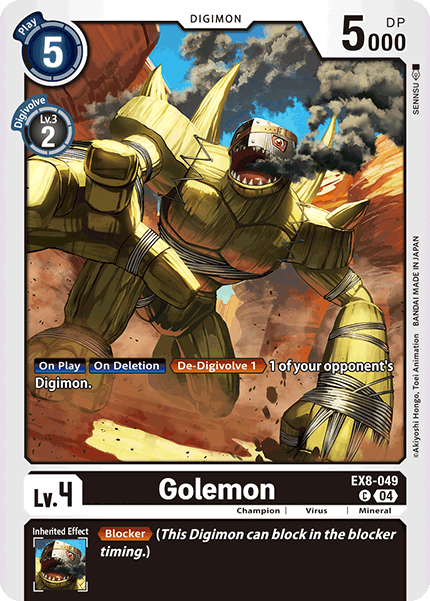 Golemon EX8-049 - Common EX08 Chains of Liberation