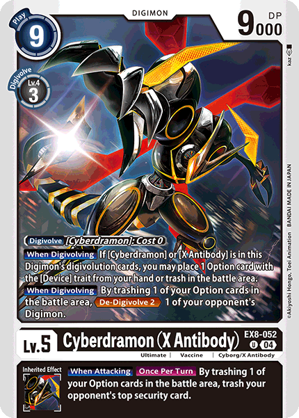 Cyberdramon (X Antibody) EX8-052 - Uncommon EX08 Chains of Liberation