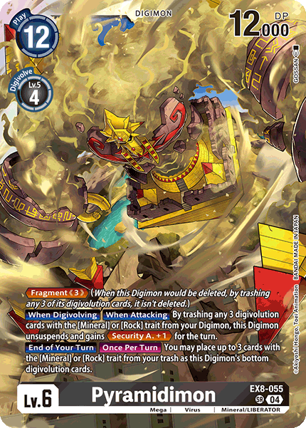 Pyramidimon EX8-055 - Super Rare EX08 Chains of Liberation