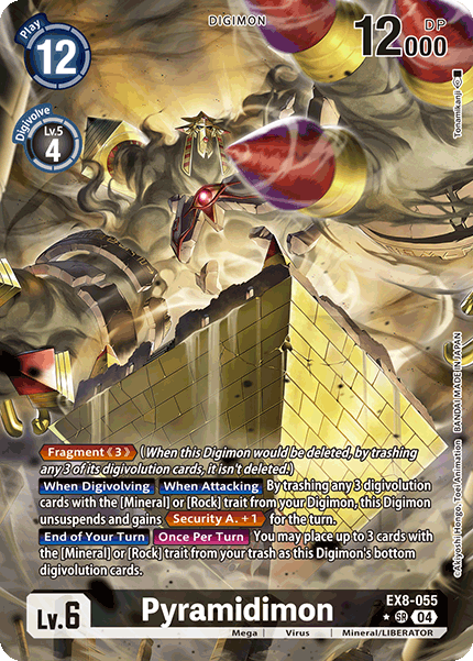 [ALTERNATE ART] Pyramidimon EX8-055 - SR EX08 Chains of Liberation