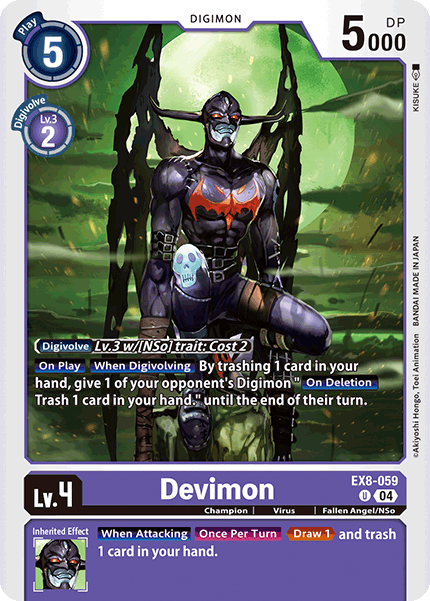 Devimon EX8-059 - Uncommon EX08 Chains of Liberation