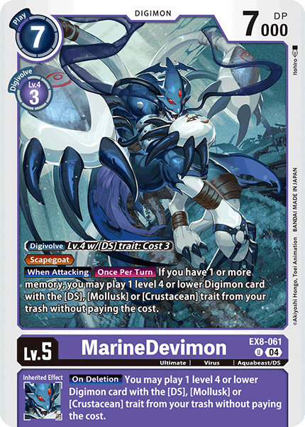MarineDevimon EX8-061 - Uncommon EX08 Chains of Liberation