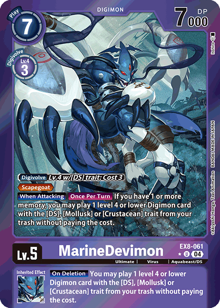 MarineDevimon EX8-061 - UC Limited Foil EX08 Chain of Liberation