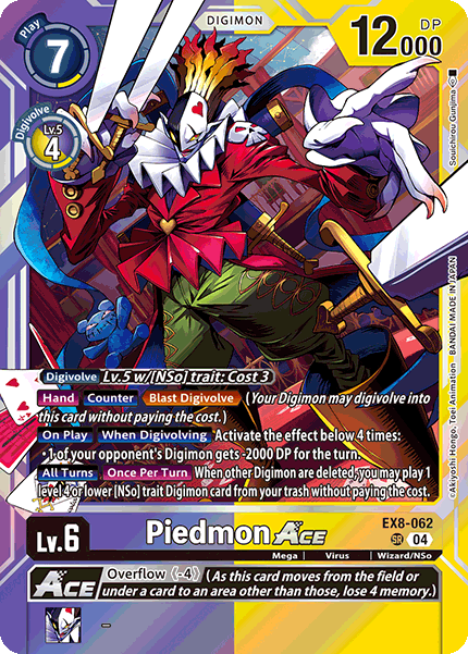 Piedmon ACE EX8-062 - Super Rare EX08 Chains of Liberation