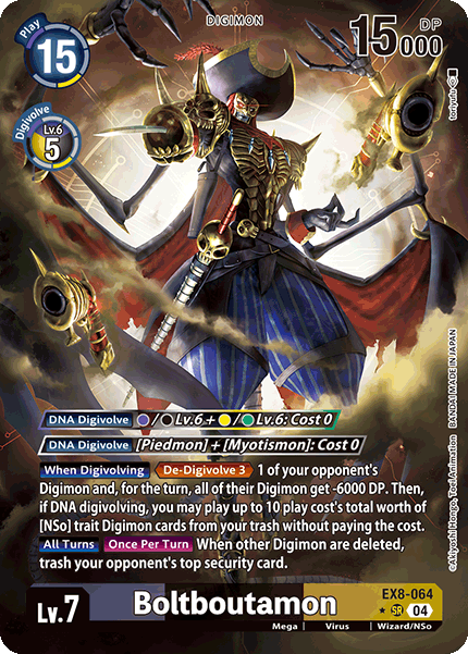 [ALTERNATE ART] Boltboutamon EX8-064 - SR EX08 Chains of Liberation