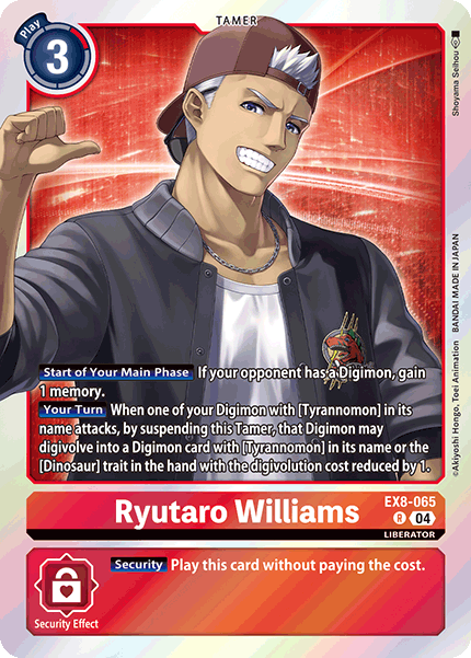 Ryutaro Williams EX8-065 - Rare EX08 Chains of Liberation