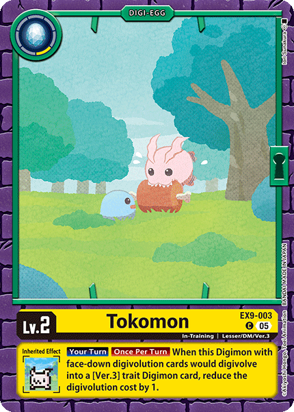 PLAYSET (4) 4x Tokomon (EX9-003) - Common EX09 Versus Monsters