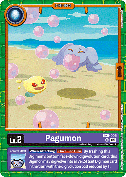 PLAYSET (4) 4x Pagumon (EX9-006) - Common EX09 Versus Monsters