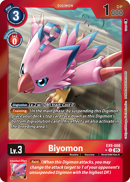 Biyomon (EX9-008) - Limited UC EX09 Versus Monsters