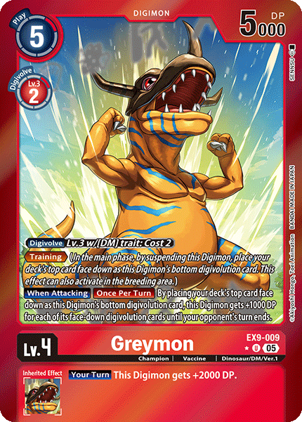 Greymon (EX9-009) - Limited UC EX09 Versus Monsters