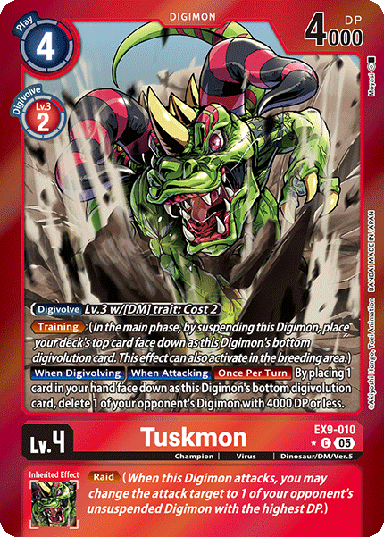 Tuskmon (EX9-010) - Limited C EX09 Versus Monsters