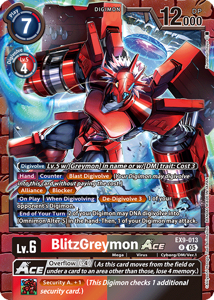 BlitzGreymon ACE (EX9-013) - Rare EX09 Versus Monsters