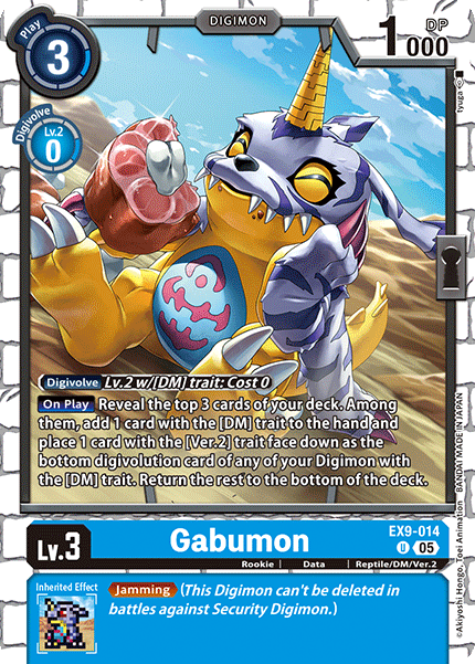 PLAYSET (4) 4x Gabumon (EX9-014) - Uncommon EX09 Versus Monsters