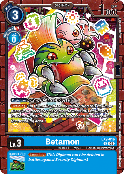 PLAYSET (4) 4x Betamon (EX9-016) - Uncommon EX09 Versus Monsters