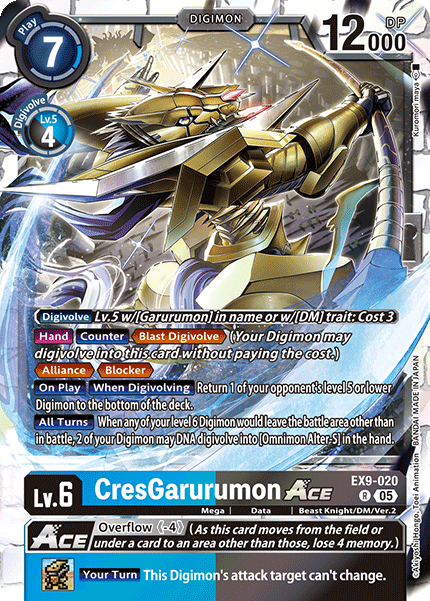 CresGarurumon ACE (EX9-020) - Rare EX09 Versus Monsters