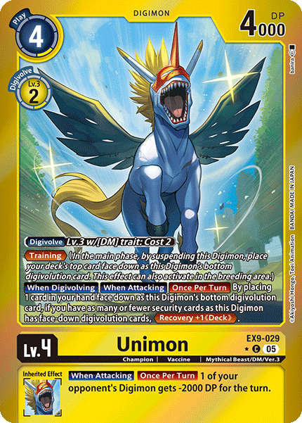Unimon (EX9-029) - Limited C EX09 Versus Monsters