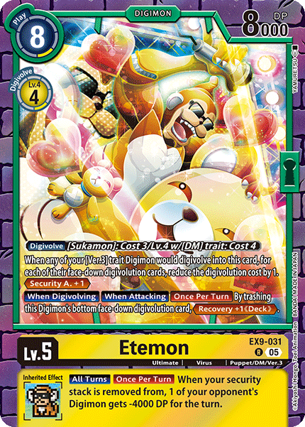 Etemon (EX9-031) - Rare EX09 Versus Monsters