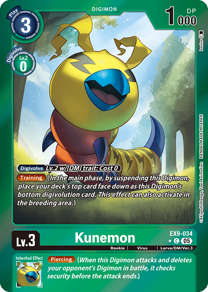 Kunemon (EX9-034) - Limited C EX09 Versus Monsters