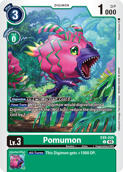 PLAYSET (4) 4x Pomumon (EX9-036) - Common EX09 Versus Monsters