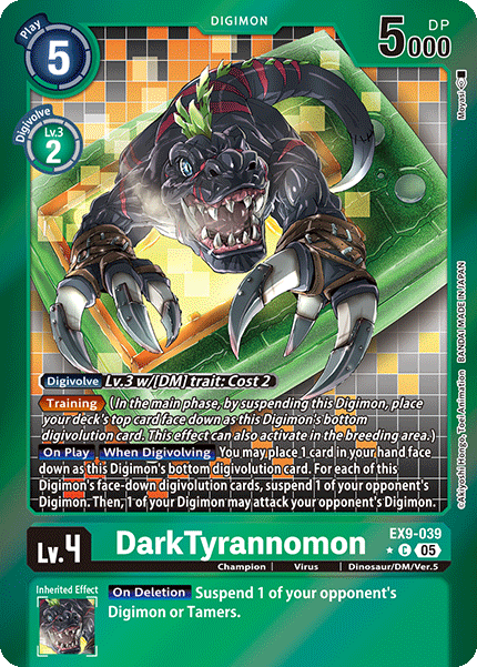 DarkTyrannomon (EX9-039) - Limited C EX09 Versus Monsters