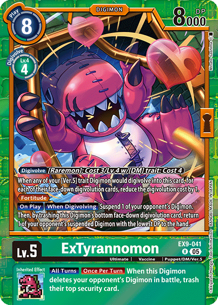 ExTyrannomon (EX9-041) - Rare EX09 Versus Monsters