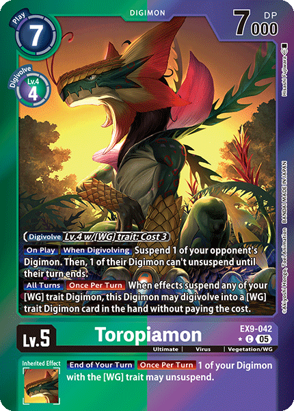 Toropiamon (EX9-042) - Limited C EX09 Versus Monsters