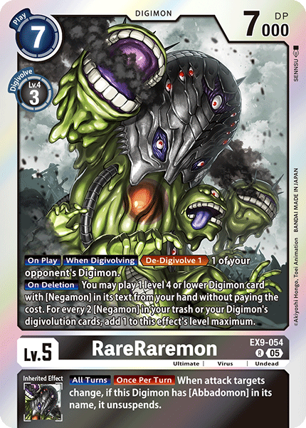 RareRaremon (EX9-054) - Rare EX09 Versus Monsters