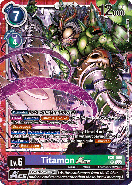 Titamon ACE (EX9-065) - Rare EX09 Versus Monsters