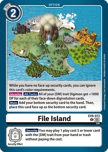PLAYSET (4) 4x File Island (EX9-072) - Uncommon EX09 Versus Monsters