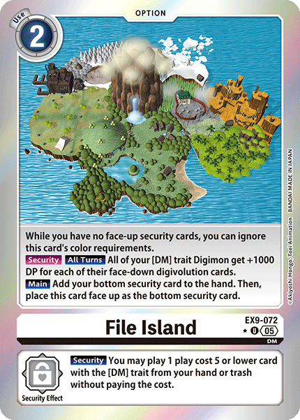 File Island (EX9-072) - Limited UC EX09 Versus Monsters
