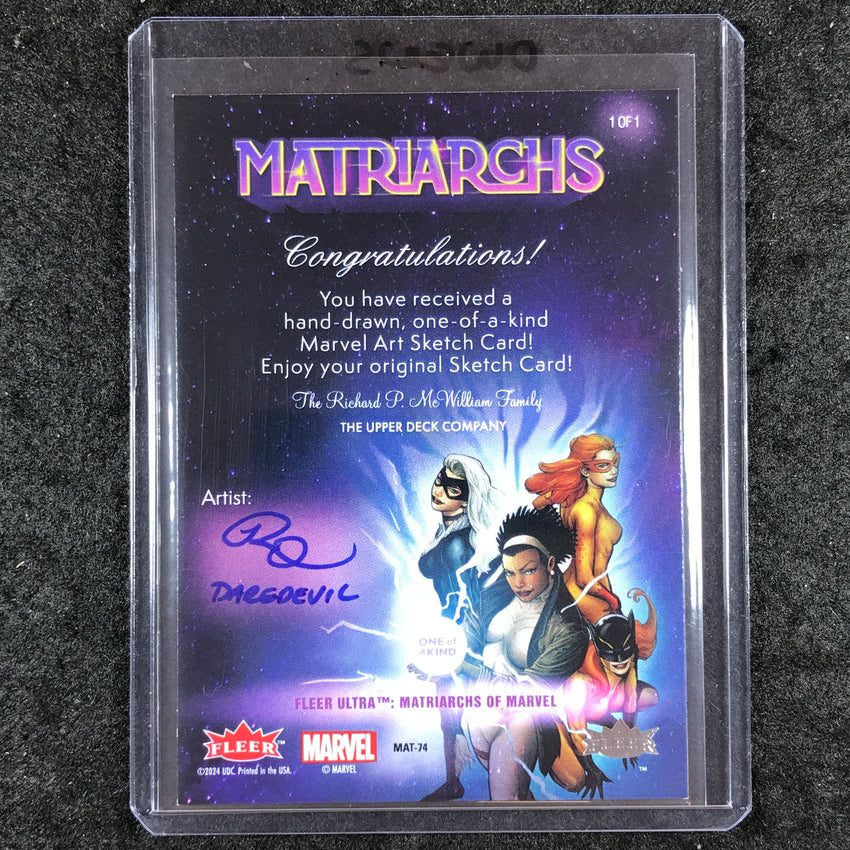 2024 Matriarchs of Marvel ELEKTRA Artist Sketch 1/1 RHIANNON OWENS