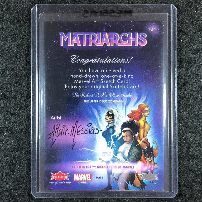 2024 Matriarchs of Marvel ELEKTRA Artist Sketch 1/1 ALTAIR MESSIAS