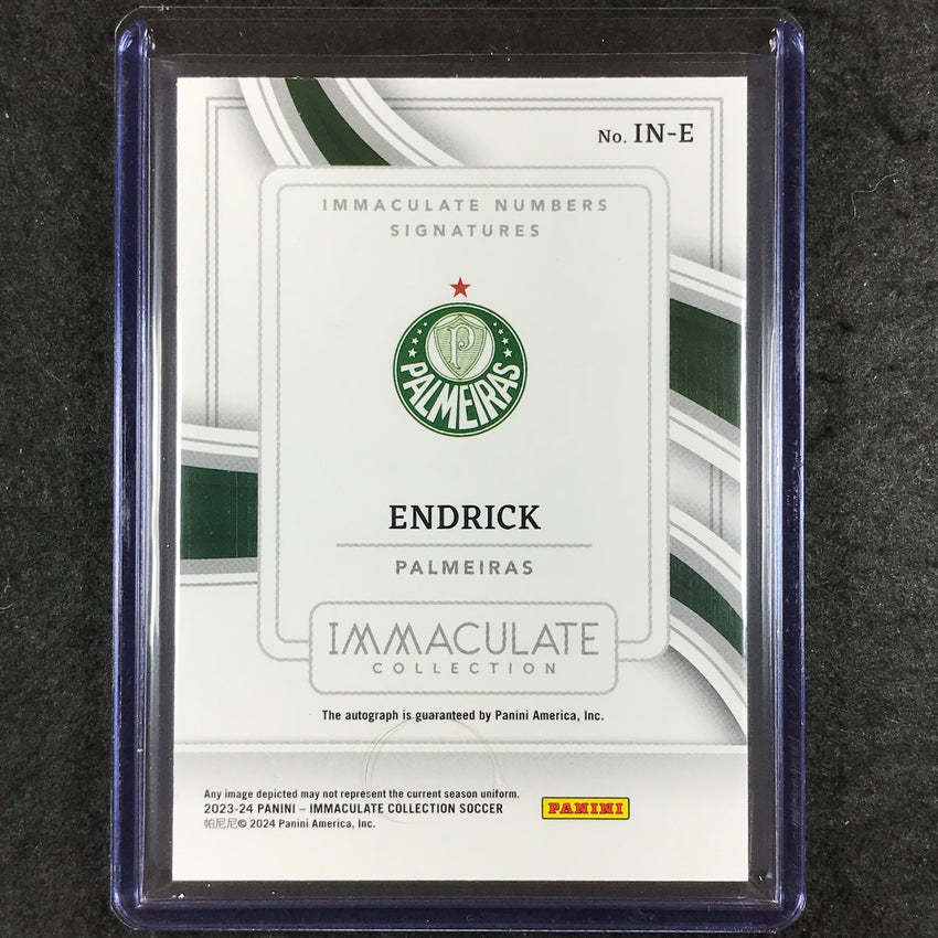 2023-24 Immaculate Soccer ENDRICK Numbers Signatures Rookie Auto Ruby Red 18/30