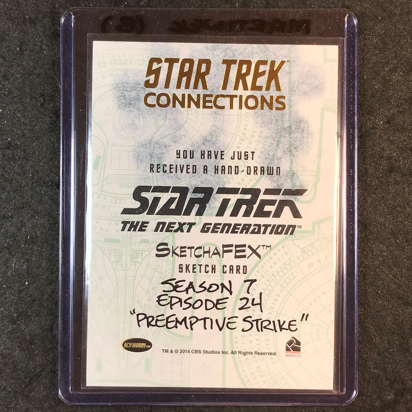 2026 Star Trek Connections ENTERPRISE Artist Sketch 1/1 WARREN MARTINECK (B)