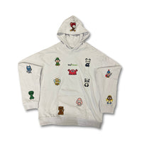 Exclusive White Patched VeeFriends Hoodie