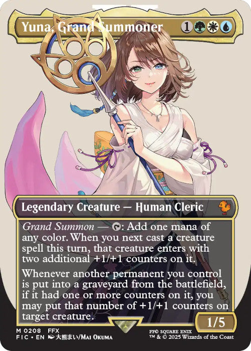 BORDERLESS Yuna, Grand Summoner - #208 - Mythic Final Fantasy Commander