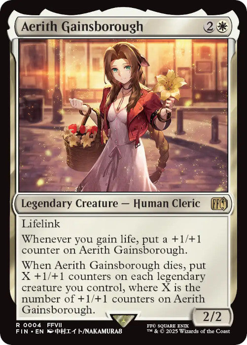 FOIL Aerith Gainsborough - #4 - Rare Final Fantasy