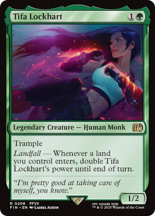 FOIL Tifa Lockhart - #206 - Rare Final Fantasy