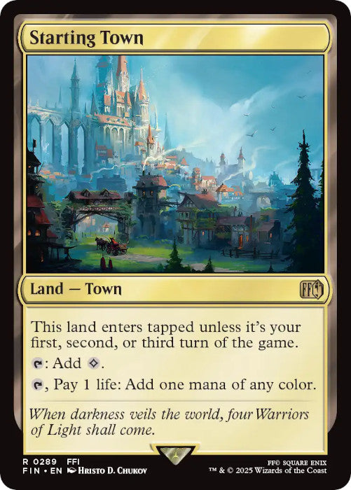 FOIL Starting Town - #289 - Rare Final Fantasy