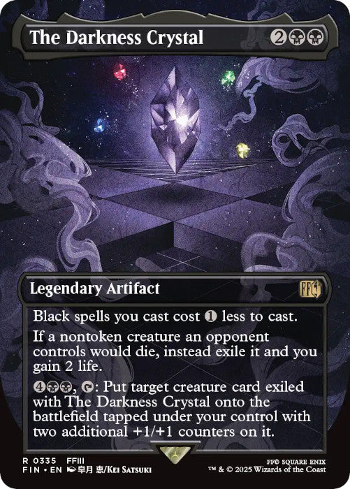 FOIL BORDERLESS The Darkness Crystal - #335 - Rare Final Fantasy