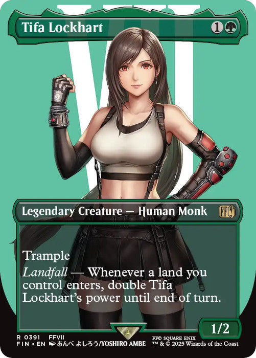 BORDERLESS Tifa Lockhart - #391 - Rare Final Fantasy