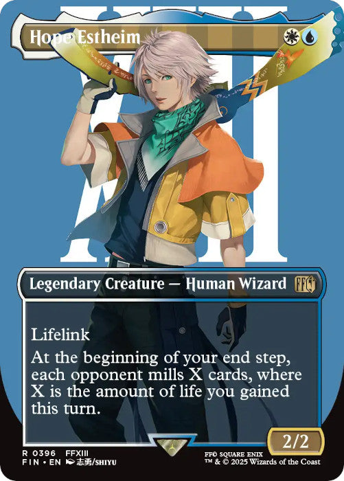 FOIL BORDERLESS Hope Estheim - #396 - Rare Final Fantasy