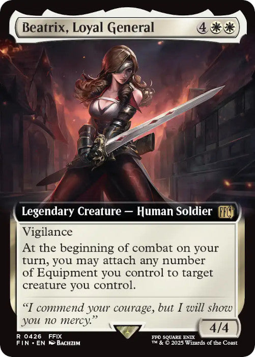 EXTENDED ART Beatrix, Loyal General - #426 - Rare Final Fantasy
