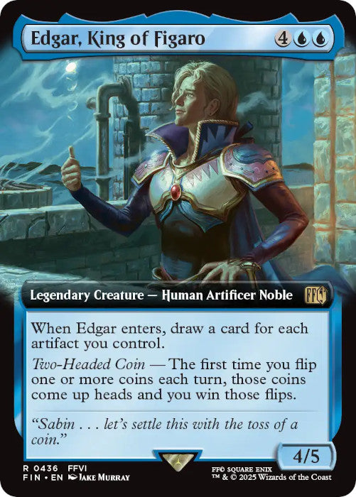 EXTENDED ART Edgar, King of Figaro - #436 - Rare Final Fantasy